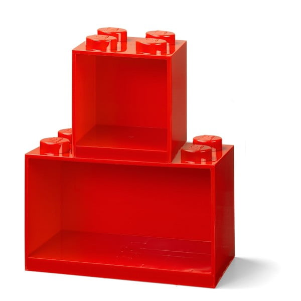 Komplekt 2 punast laste seinariiulit Brick - LEGO®