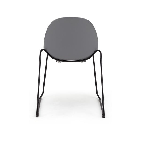 2 musta alusega halli söögitooli komplekt Viva - Bonami Selection-image-4