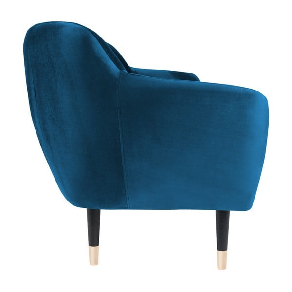 Modrá pohovka s černými nohami Mazzini Sofas Benito, 158 cm-image-3