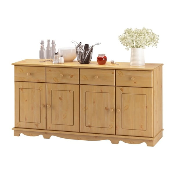 Čtyřdveřový příborník z masivního borovicového dřeva Støraa Cheryl-image-3