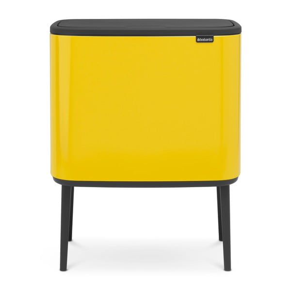 Žlutý odpadkový koš Brabantia BO Touch Bin, 36 l