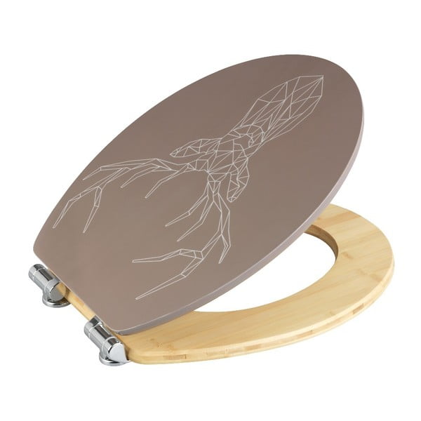 Bambusest ja puitkiudplaadist valmistatud tualettruumi iste, 44 x 37,5 cm. Stag - Wenko-image-1