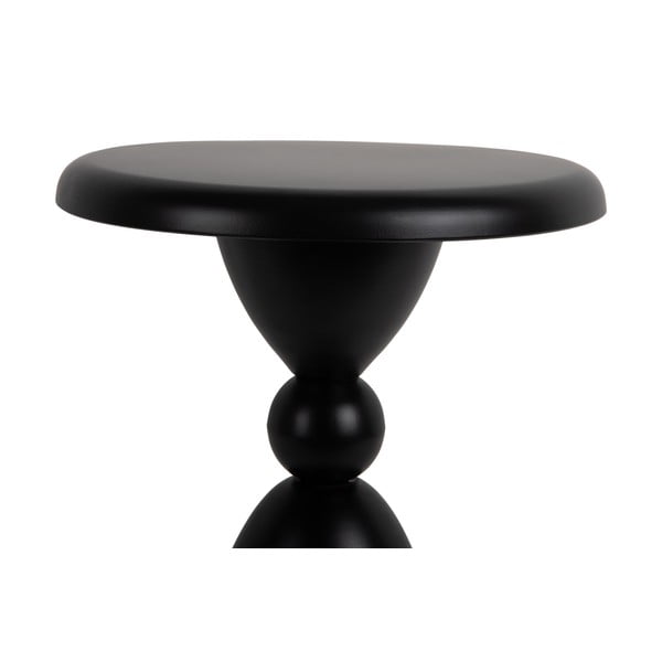 Must metallist ümmargune abilaud ø 34 cm Folly – Leitmotiv-image-2