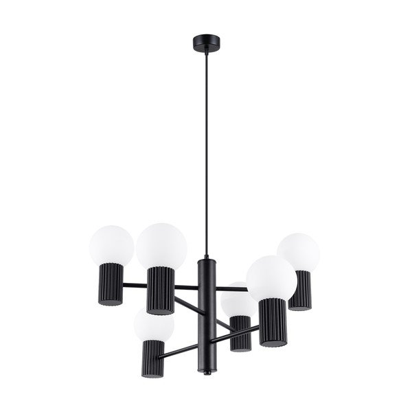 Must rippvalgusti klaasist varjuga Orbital - Sollux