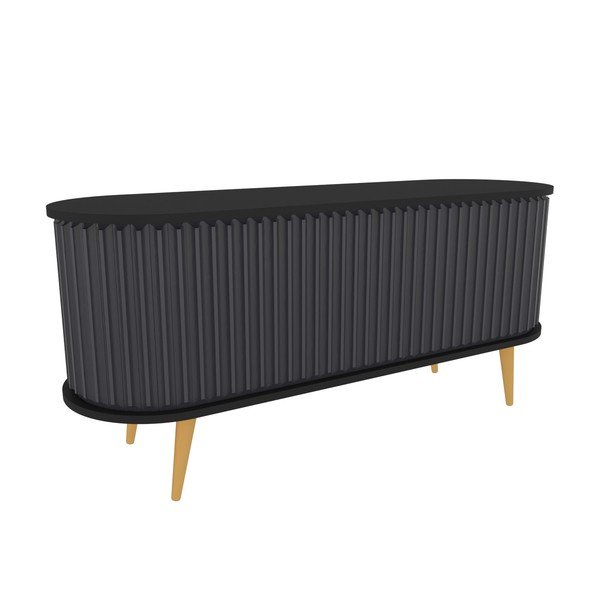 Must-antratsiitne telerilaud 140x64 cm Stor - Kalune Design-image-2