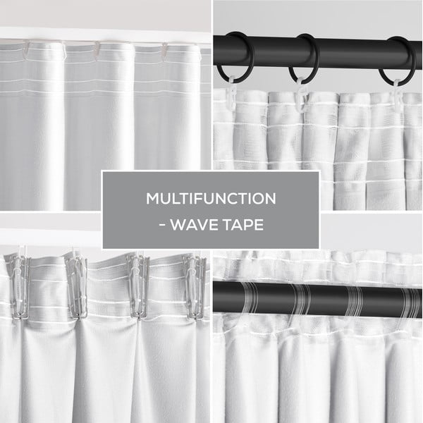 Valge sametkardin Velvety, 245 × 140 cm – AmeliaHome-image-3