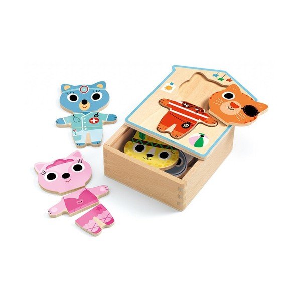 Puzzle Djeco Veselá kočička-image-1