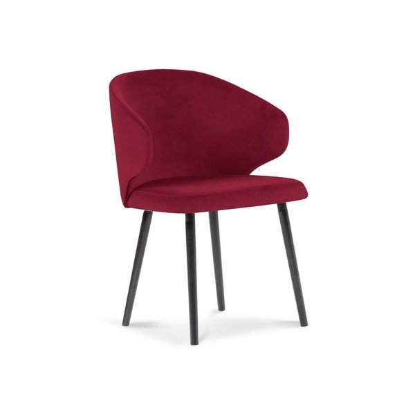 Červená jídelní židle se sametovým potahem Windsor & Co Sofas Nemesis