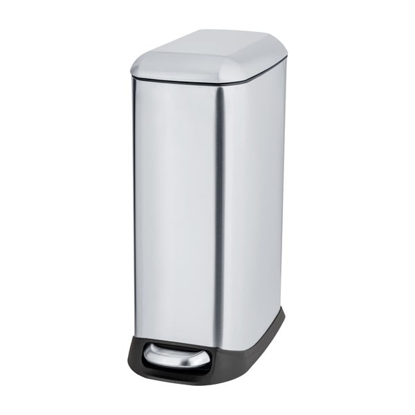 Hõbedane roostevabast terasest prügikast 12 l Design - Wenko