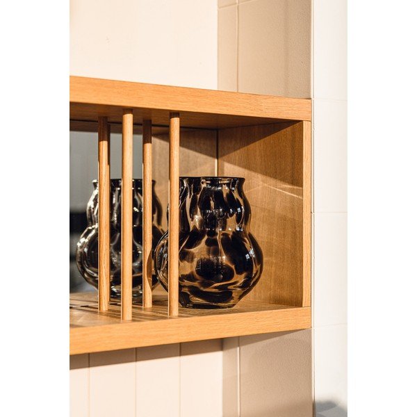 Tumepruun klaasist käsitöövaas (kõrgus 22 cm) Dam - noo.ma-image-3