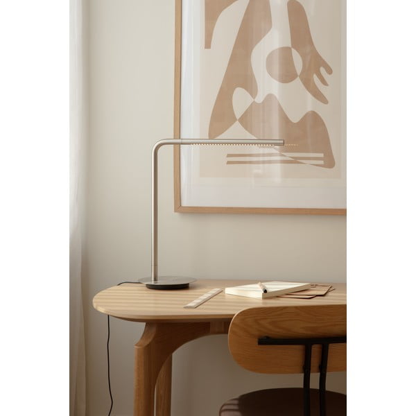 Hõbedane metallist dimmerdatav LED-lauavalgusti (kõrgus 46 cm) Omni Table - UMAGE-image-1