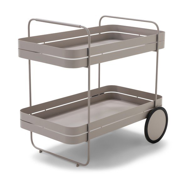 Metallist ratastega serveerimislaud 74x42 cm Gin & Trolley - Spinder Design