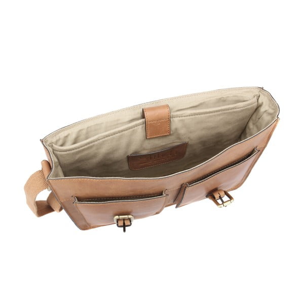 Unisex kožená taška Woodbridge Vintage Butterscotch-image-4