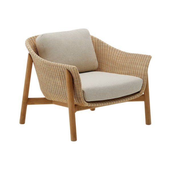 Helehall/naturaalne polsterdatud aiatool Galea - Kave Home
