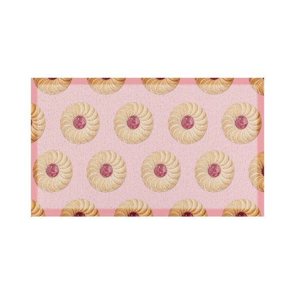 Matt taaskasutatud plastist 40x70 cm Jam Biscuit - Artsy Doormats