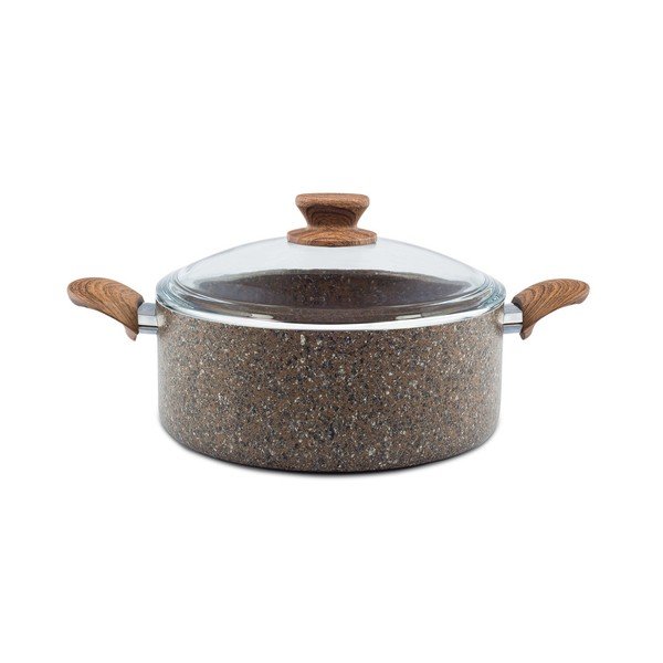 Pruun kaanega pott Evdokia, ø 28 cm Stonelife - Noble Life
