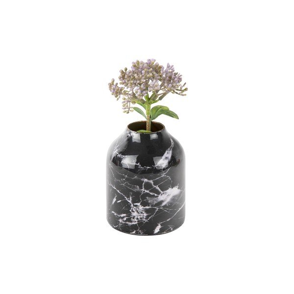 Must-valge rauast vaas Marmor, kõrgus 10 cm - PT LIVING-image-2