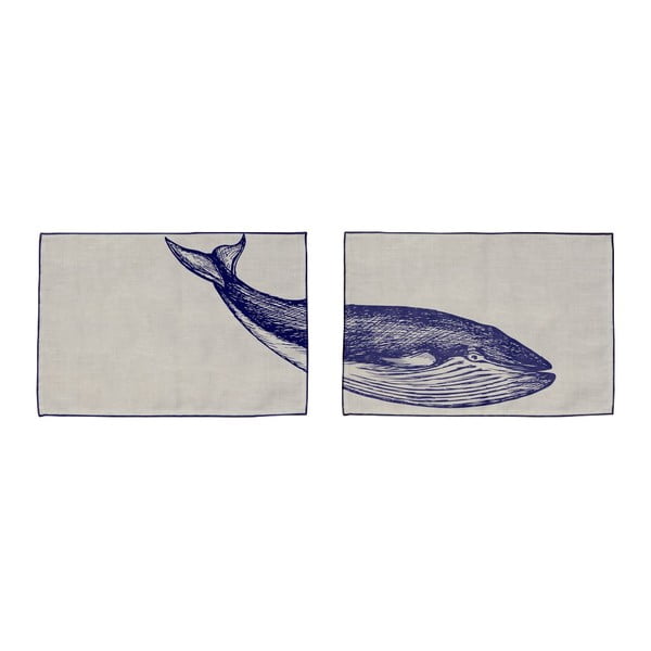 2 taldriku komplekt Sinine vaal, 45 x 30 cm - Madre Selva