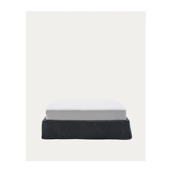 Antratsiitne polsterdatud kaheinimesevoodi 160x200 cm Jaira - Kave Home-image-2