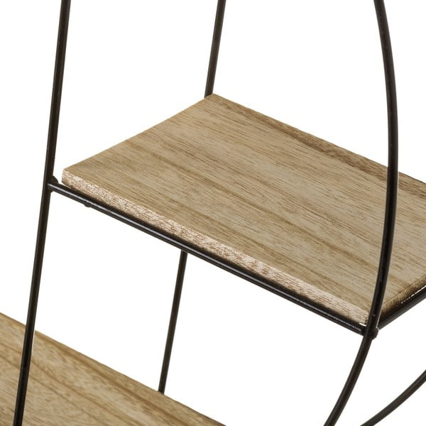 Must naturaalne riiul, mis on valmistatud pavlovnia täispuidust - Casa Selección-image-1