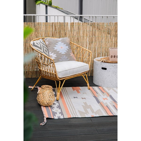 Taaskasutatav õuevaip taaskasutatud plastikust , 90 x 150 cm Aztec - Green Decore-image-1