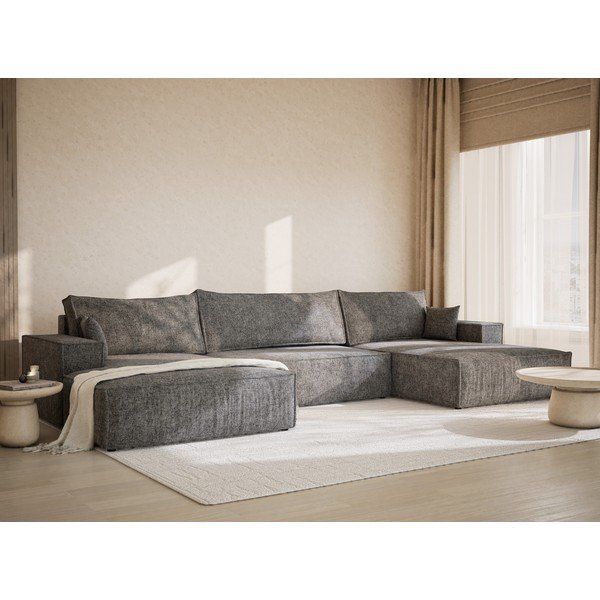 Hall šenilldiivanvoodi/panipaigaga nurgadiivan (U-kujuline) Kyoto - Maison de Rêve-image-1