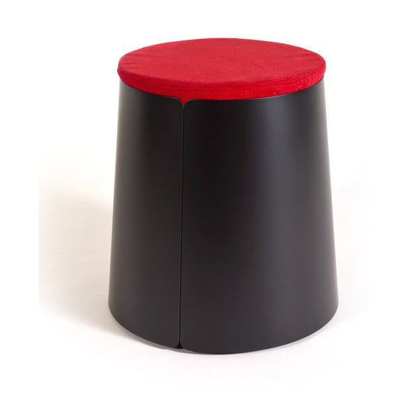 Černo-červená stolička MEME Design Bobino