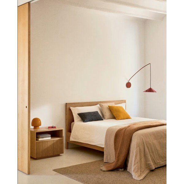 Tammepuidust üheinimesevoodi koos voodipõhjaga 90x190 cm Alguema - Kave Home-image-2