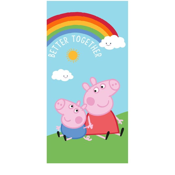 Puuvillane laste rätik 70x140 cm Peppa Pig - Jerry Fabrics