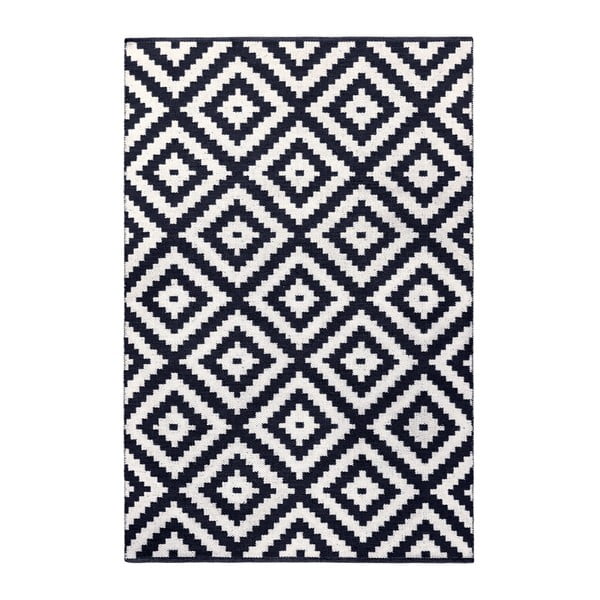 Tmavě modro-šedý oboustranný koberec vhodný i do exteriéru Green Decore Ava Malo, 90 x 150 cm