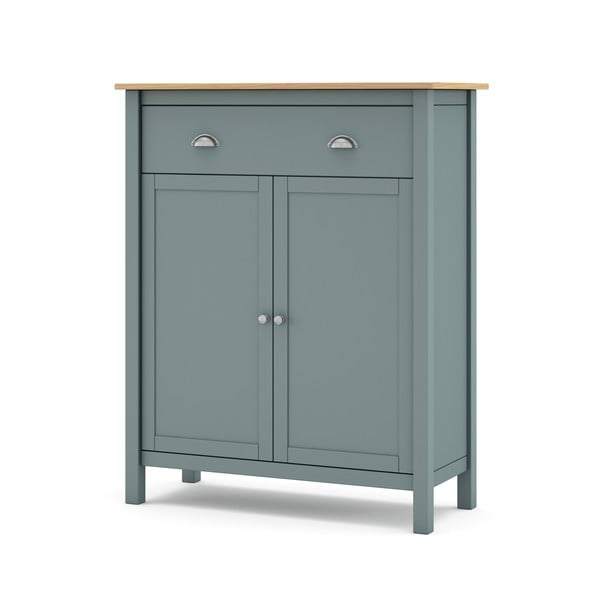 Hallikasroheline männipuidust kummut 90x110x40 cm Misti – Marckeric-image-2