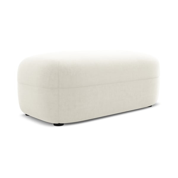 Valge sametist jalatool Moana - Makamii-image-1