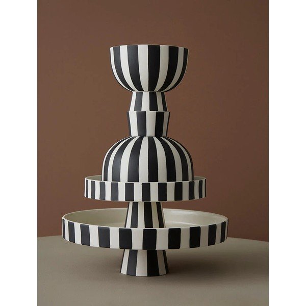 Mustvalge kivist serveerimiskauss Toppu - OYOY Living Design-image-2