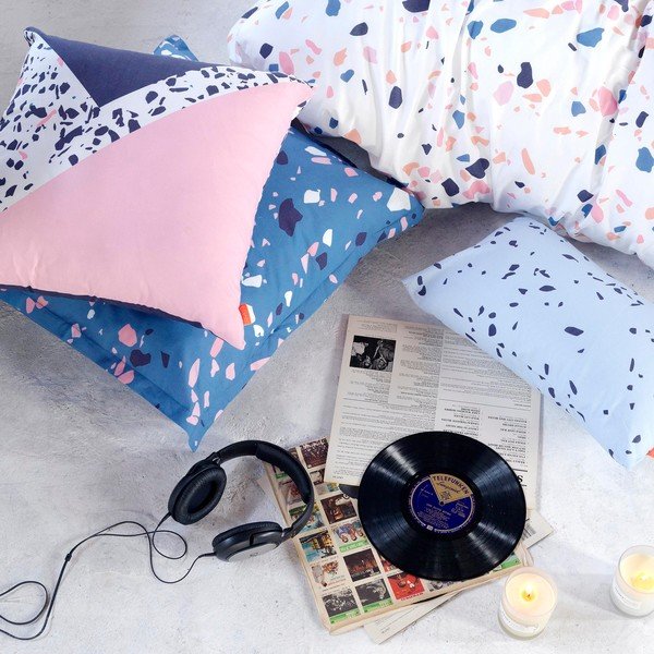 Puuvillane padjapüür, 60 x 60 cm Terrazzo - Blanc-image-2