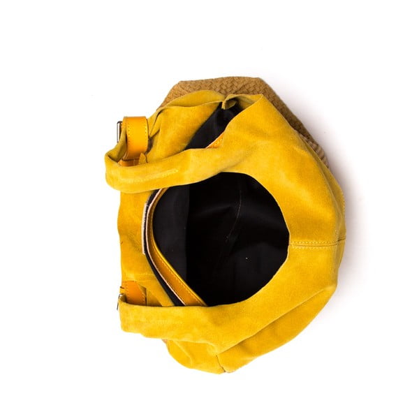 Kožená kabelka Mangotti 875 Giallo-image-3