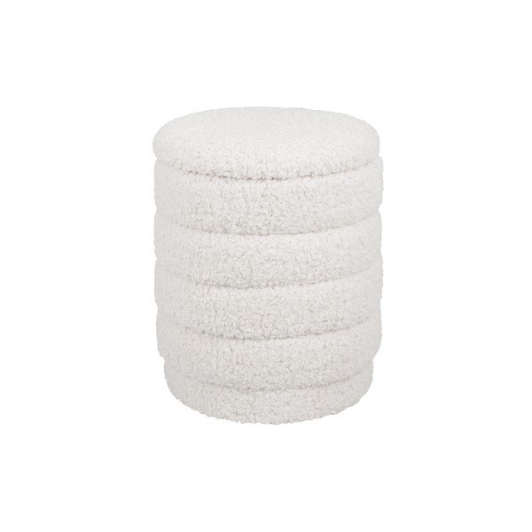 Valge ümmargune puff koos hoiuga Cuddly - Leitmotiv-image-2