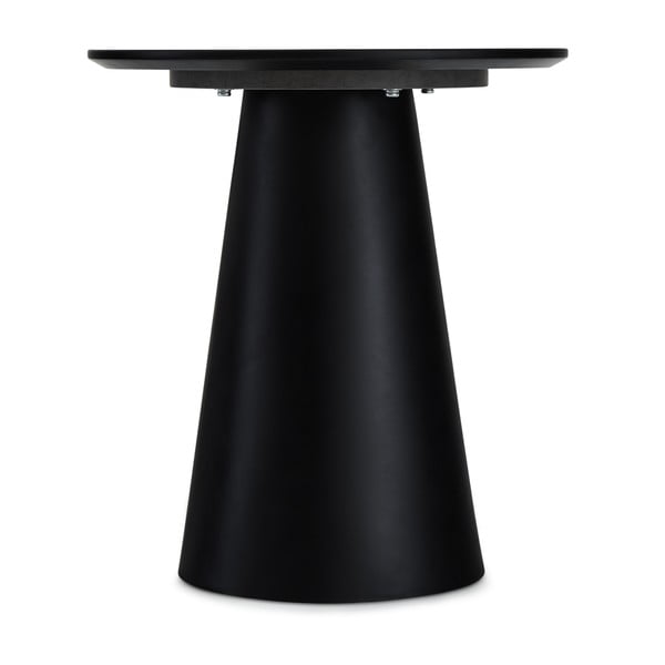 Helehall-must marmoridekooriga diivanilaud ø 45 cm Tango - Furnhouse-image-2