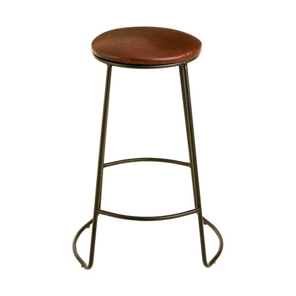 Must/pruun polsterdatud baaritool (istme kõrgus 64 cm) Brixton - Premier Housewares-image-3
