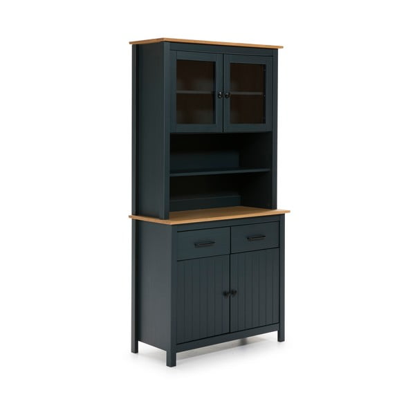 Tumesinine männi täispuidust kapp 90x180x40 cm Miranda – Marckeric-image-2