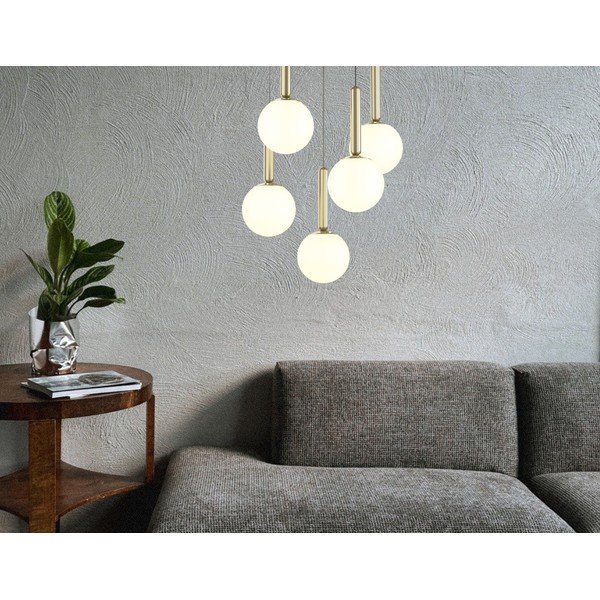 Kuldne rippvalgusti ø 34 cm One - Squid Lighting-image-1