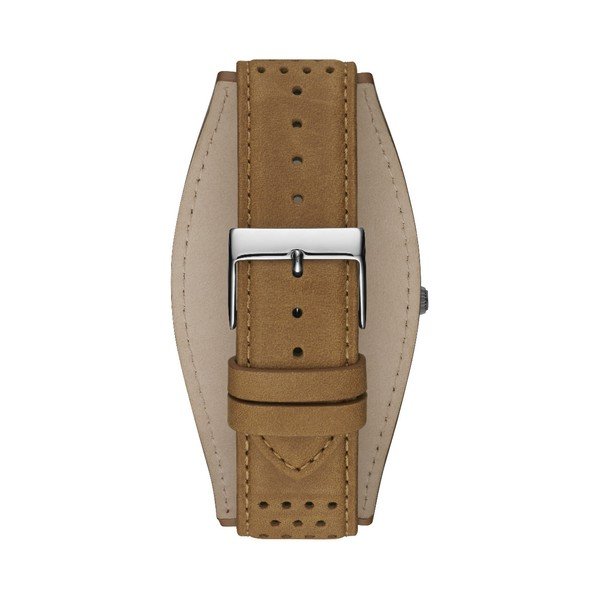 Pruunist nahast rihmaga meeste käekell W1243G1 - Guess-image-1