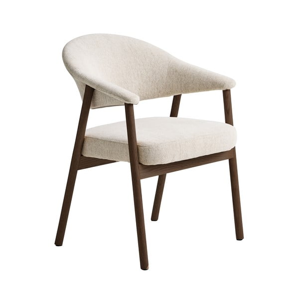 Kreemid söögitoolid tammepuidust käetugedega 2tk komplektis Elk - Unique Furniture