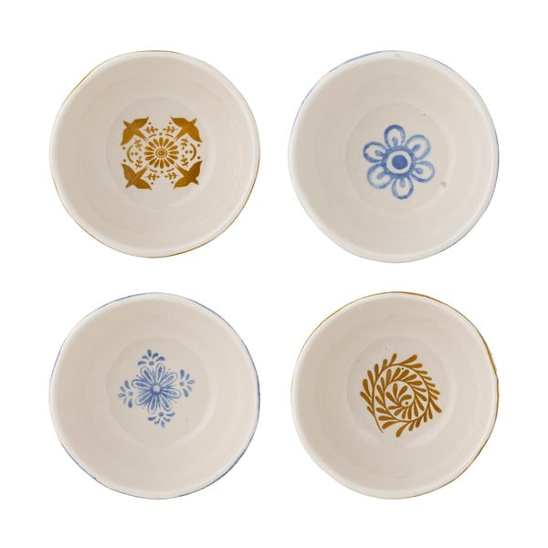 Sinised/oranžid kivikeraamikast kausid 4tk komplektis 200 ml Milton - Bloomingville-image-3