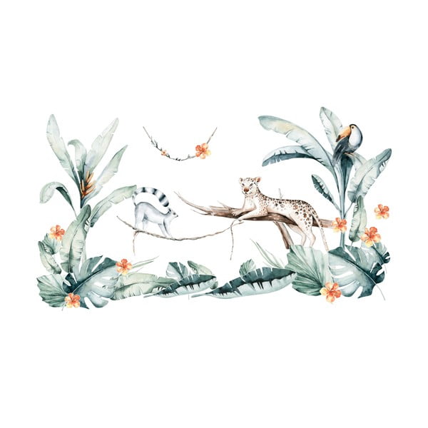 Dekoratiivsed seinakleebised Troopiline - Ambiance-image-1