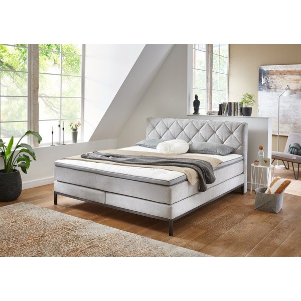 Helehall vedruvoodi 180x200 cm Rockaway - Rojaplast-image-1