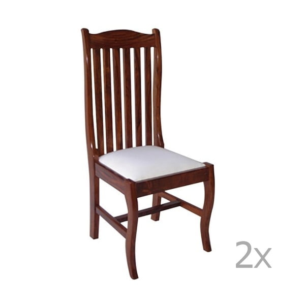 Sada 2 jídelních židlí  z palisandrového dřeva Massive Home Lina