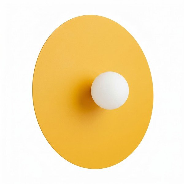 Kollane metallist seinalamp ø 50 cm AKE - Thoro