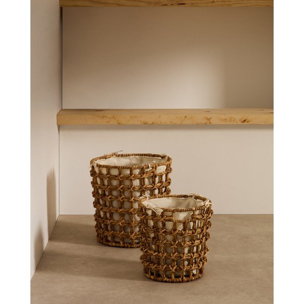 Vesihüatsindist korvid 2tk komplektis ø 38x38 cm Dilam - Kave Home-image-1