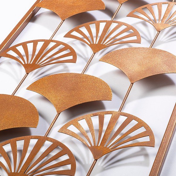 Metallist seinakaunistus 32x90 cm Gingko - Wallity-image-4