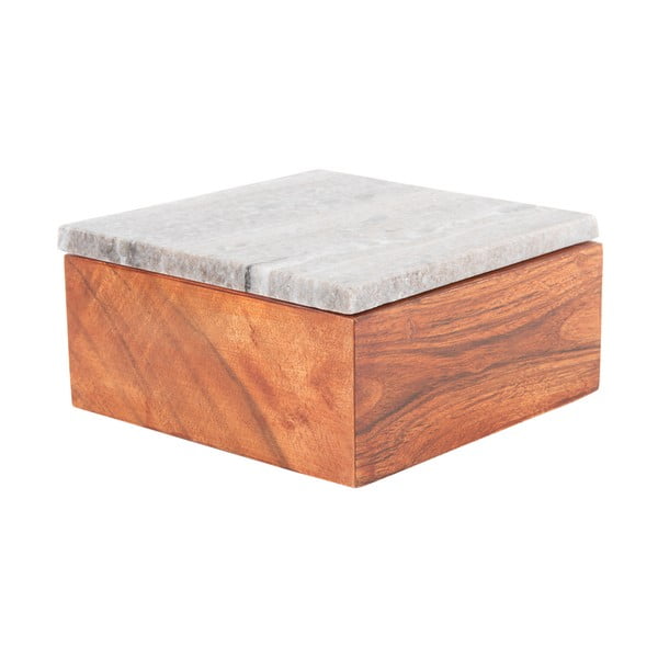 Pruun dekoratiivne puidust hoiukast Acacia - PT LIVING